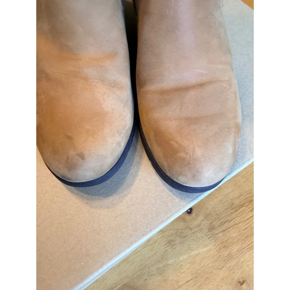 UGG Adirondack Tall Wedge Boots Tan Leather Waterproof Wool Lined 1012555 Size 9